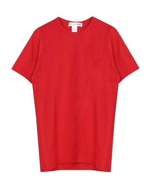 Comme des Garçons Red Logo-Print T-Shirt for men