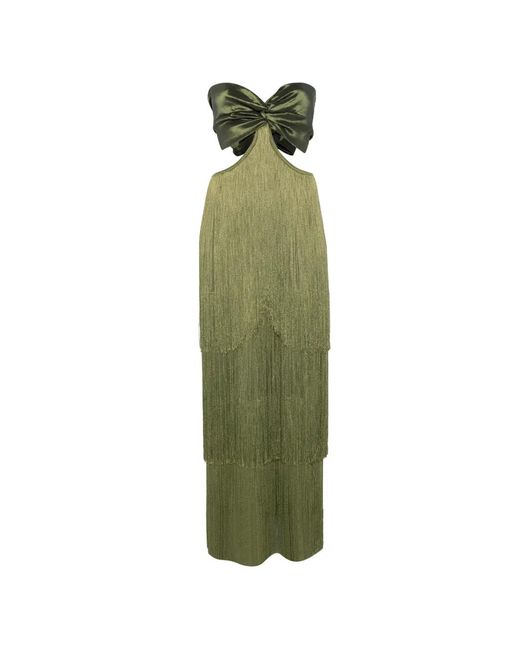 Bless Green Bow-Detail Maxi Dress