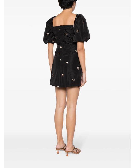 Sea Gedrapeerde Mini-Jurk in het Black