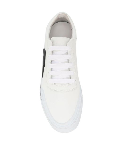 Neil Barrett Lightning Bolt Sneakers in White for Men Lyst