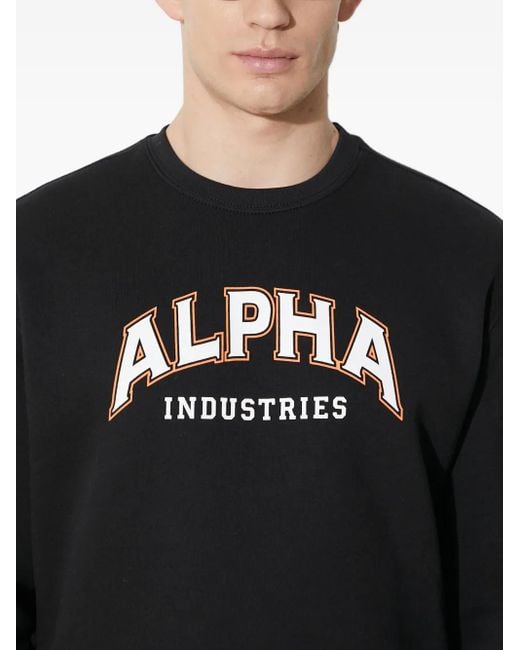 Alpha Industries College Sweater in het Black voor heren
