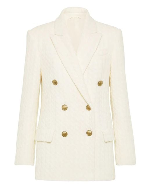 Brunello Cucinelli ダブルジャケット Natural