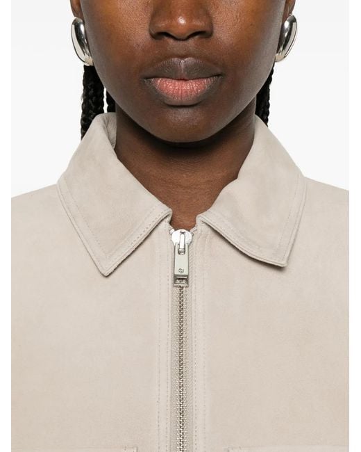 Anine Bing White Christian Pocket Zip Jacket
