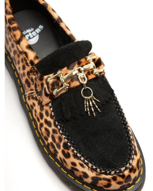 Martens Adrian Leopard-Print Loafers in Brown for Men Lyst UK