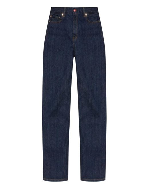 Casablanca Blue Logo-patch Jeans for men