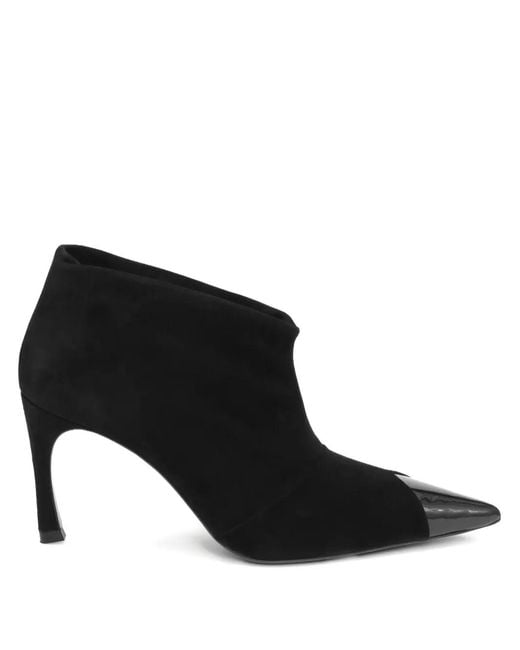 ROTATE BIRGER CHRISTENSEN Black Pointed-Toe Suede Boots