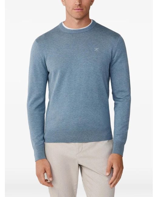 Hackett Blue Pull À Logo Brodé for men