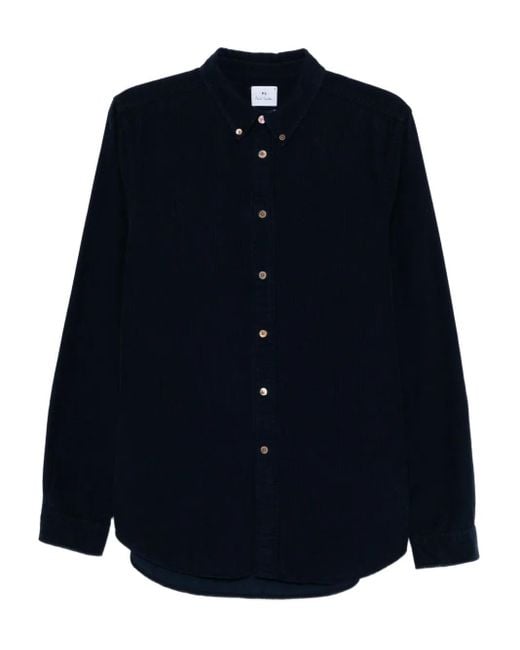 Paul Smith Blue Corduroy Shirt for men
