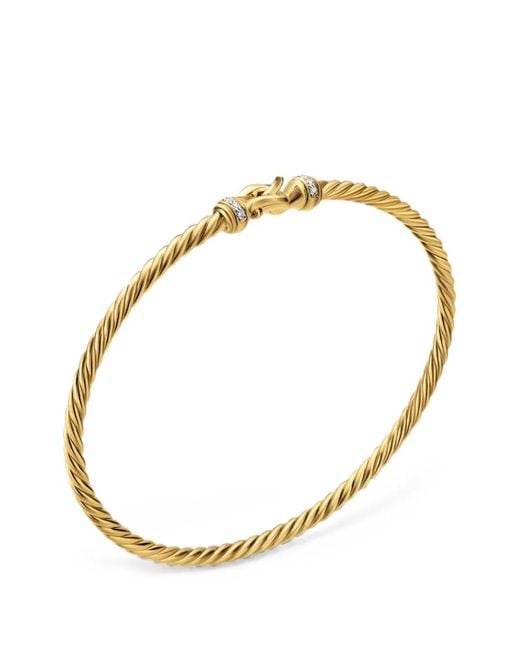 David Yurman White Cablespira Flex Diamond Bracelet