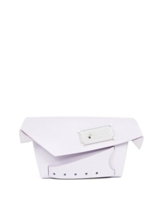 Maison Margiela White Medium Snatched Classique Clutch Bag for men