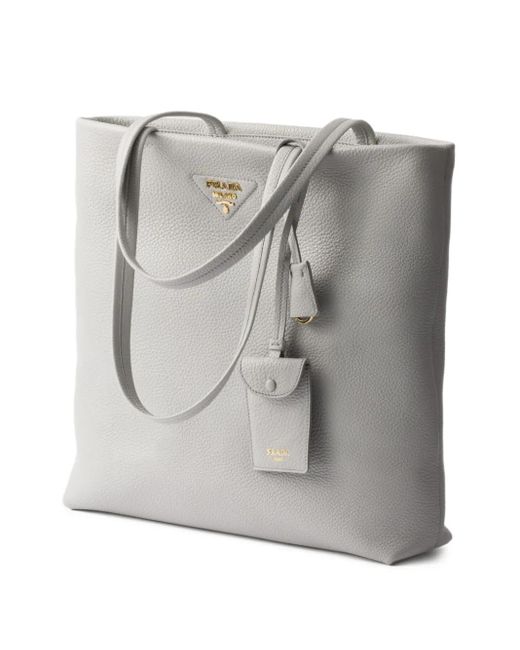 Borsa Tote Grande di Prada in Gray