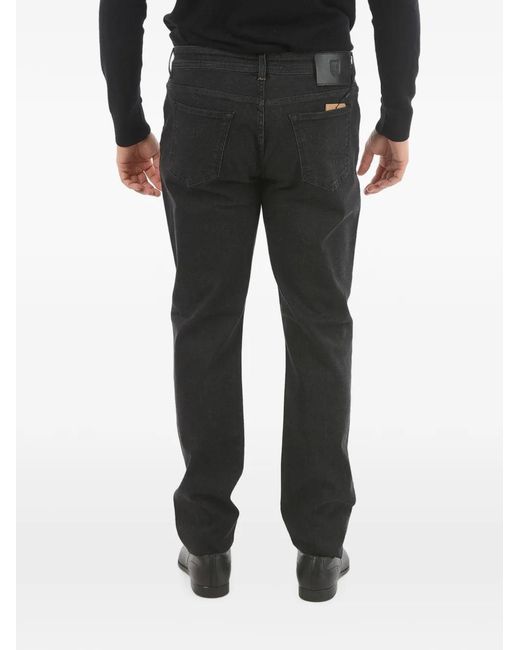 Corneliani Black Straight-Leg Jeans for men