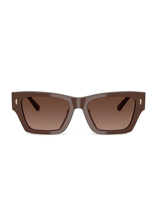 Tory Burch Brown Square-Frame Sunglasses
