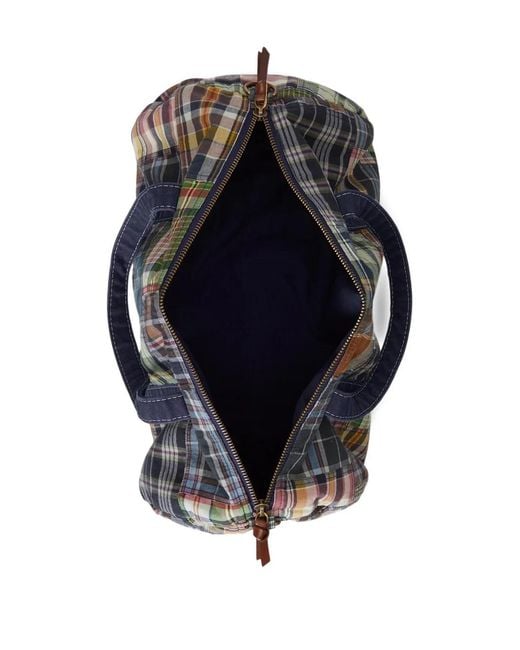 Polo Ralph Lauren Blue Patchwork-Patten Holdall for men