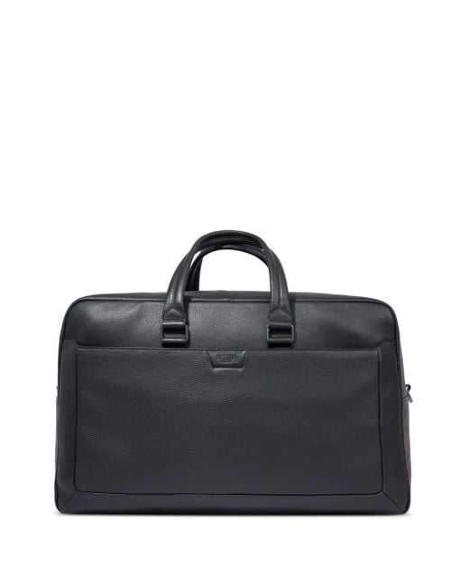 Lancel Black Come De Leather Duffle Bag