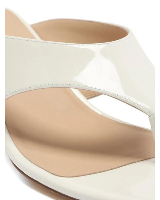 Stuart Weitzman White Vinnie Wedge Sandals