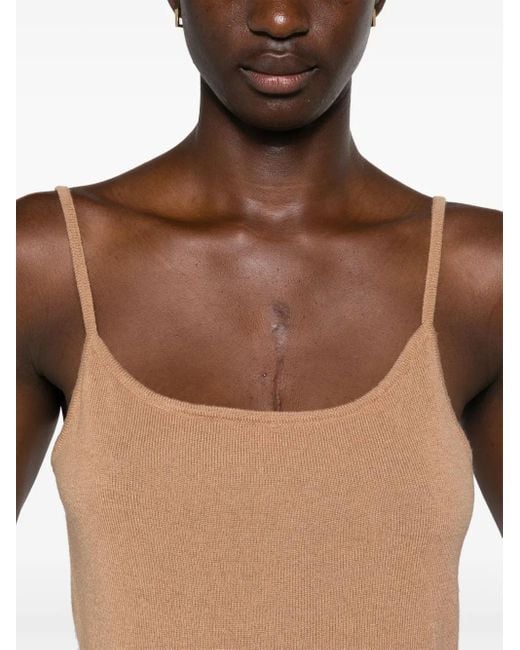 Teddy Cashmere Natural Rapallo Cashmere Tank Top
