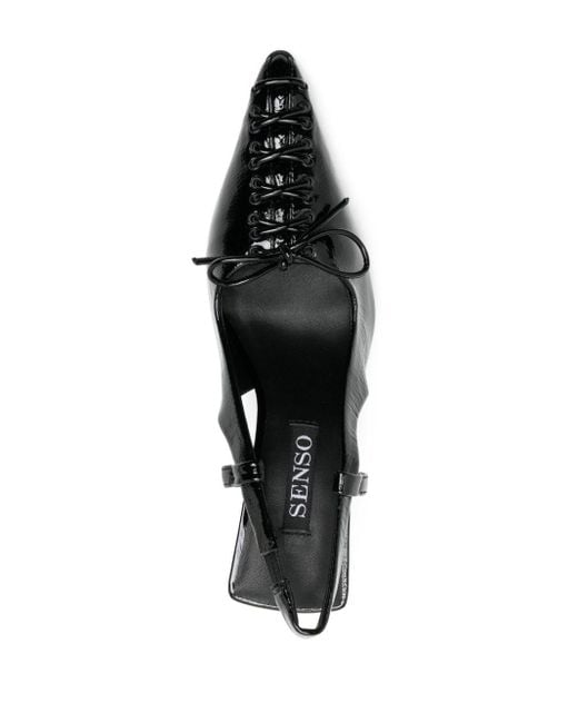 Zapatos Oka con tacón de 75mm Senso de color Black