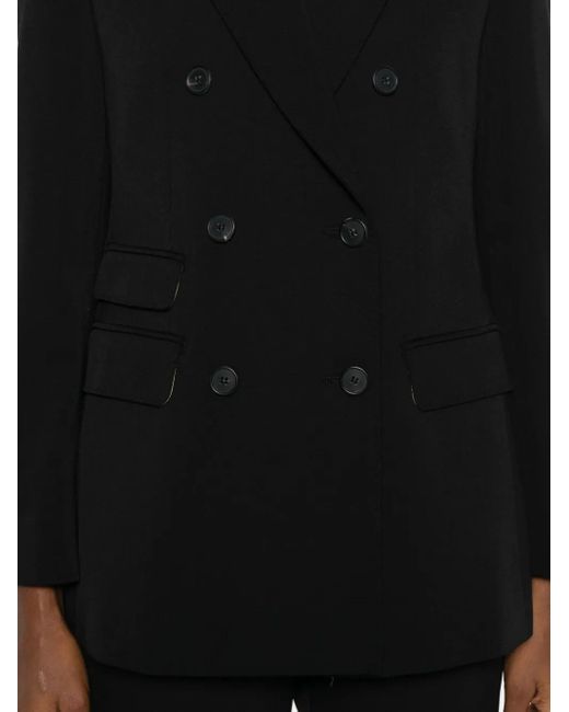 Max Mara Blazer Met Dubbele Rij Knopen in het Black