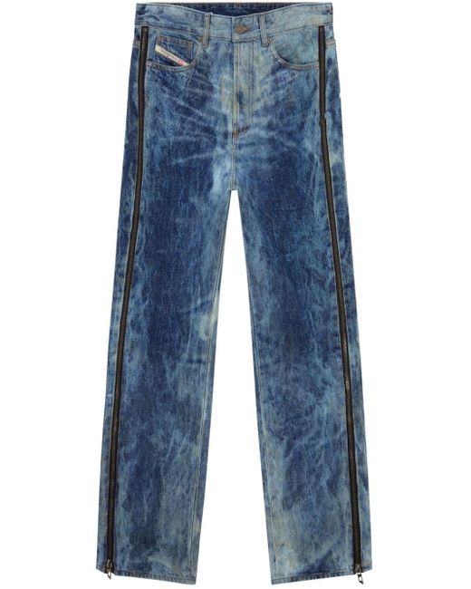 DIESEL D-rise Straight Jeans in het Blue voor heren