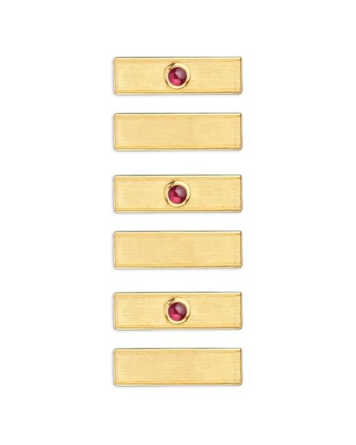 Marie Lichtenberg White Micro Coco Ruby Locket Necklace