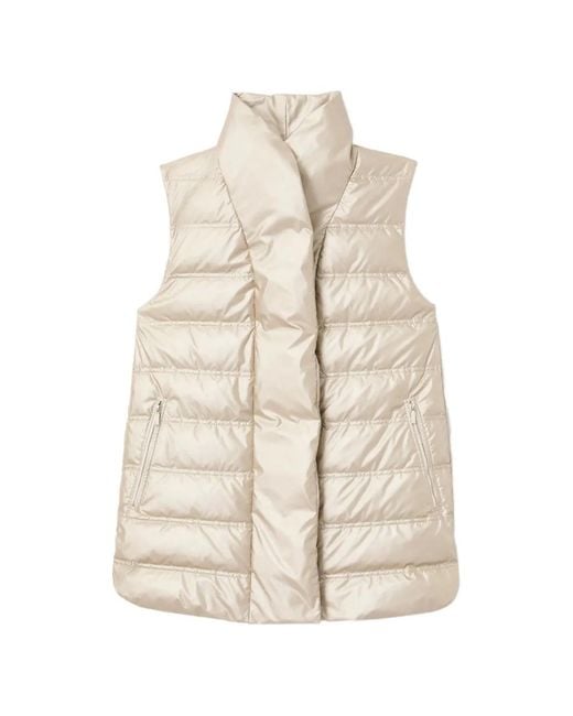 Lafayette 148 New York White Gilet À Col Châle