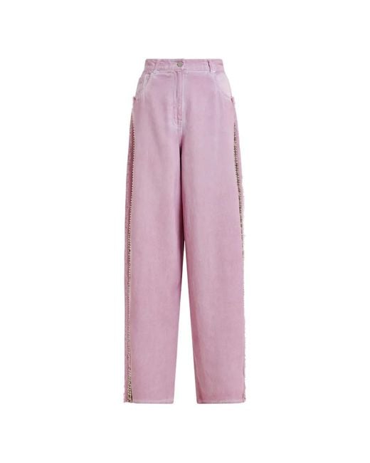 Essentiel Antwerp Pink Jean À Ornements
