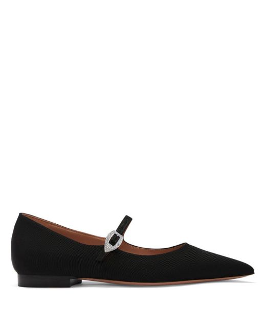 Malone Souliers Black Kate Ballerina Shoes