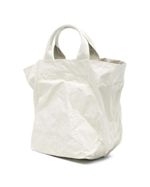 Zilla White Sac À Main À Effet Froissé