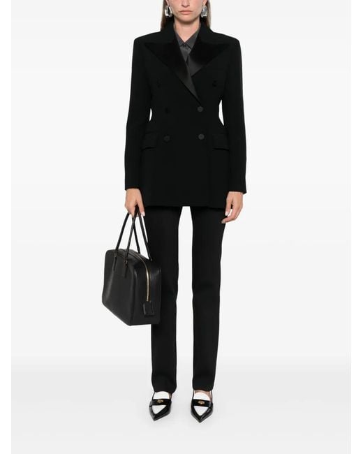 Ermanno Scervino Black Double-Breasted Dinner Jacket
