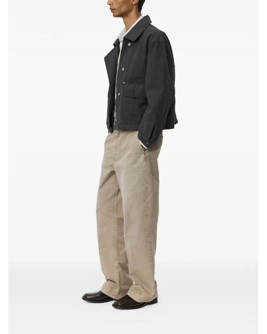mfpen Black Courier Canvas Jacket for men