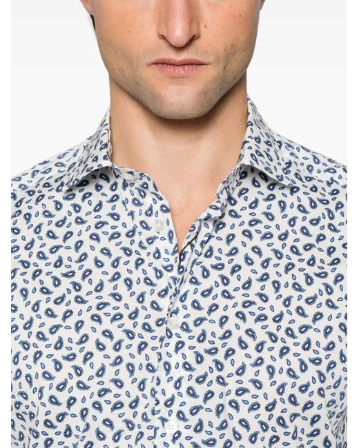 Etro White Shirt Fuji for men