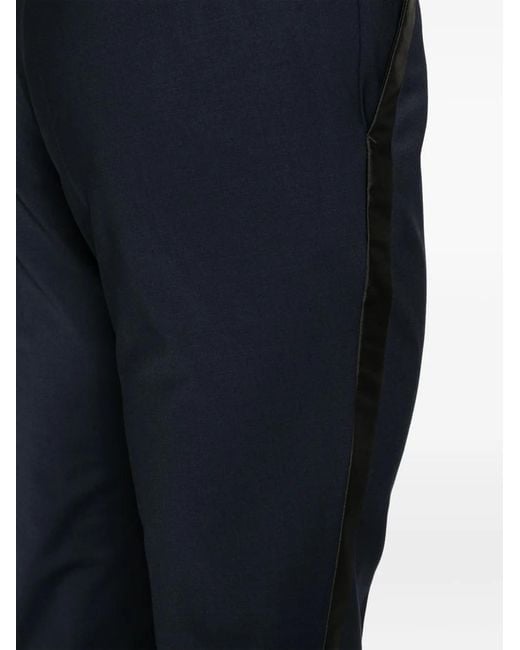 HUGO Blue Tapered-Leg Chino Trousers for men