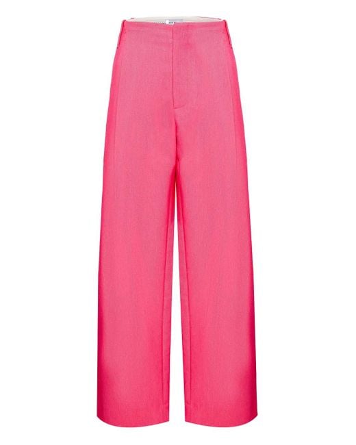 MIRA MIKATI ハイウエスト ストレートパンツ Pink