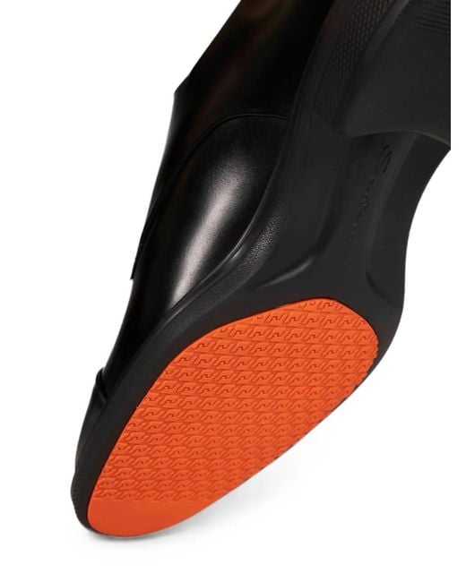 Santoni Black Bmw 5 Touring Double-Strap Monk Shoes for men
