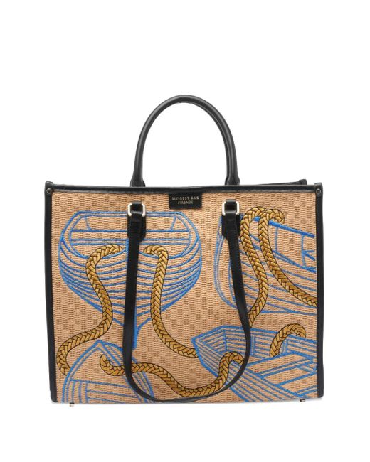 MY BEST BAG Black Tote Bag aus Canvas