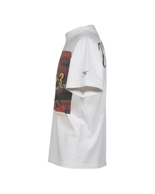 EVANGELI0N 95 White Graphic-Print Tokyo-3 T-Shirt for men