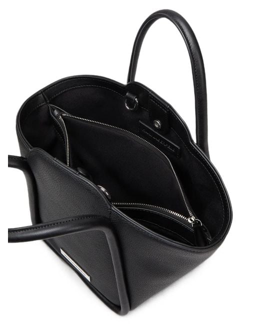 Karl Lagerfeld Black Ikon Pebble Small Tote Bag