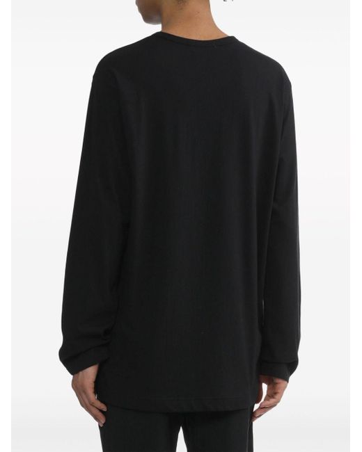Yohji Yamamoto Sweatshirt mit grafischem Print in Black für Herren