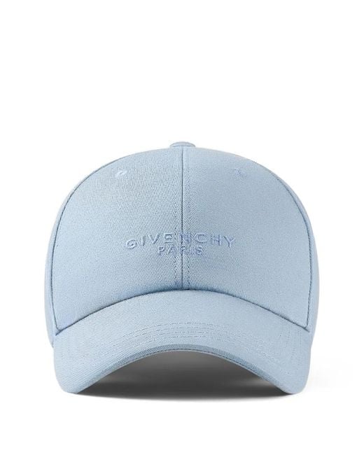 Givenchy Blue Paris Embroidered Cap for men
