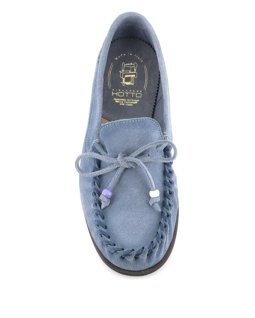 Alexander Hotto Blue Mokassins Aus Wildleder