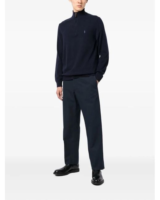 Polo Ralph Lauren Blue Logo-Embroidered Polo Shirt for men