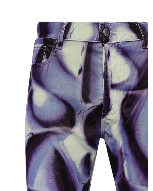 Casella Meyer Blue Allover Trousers for men