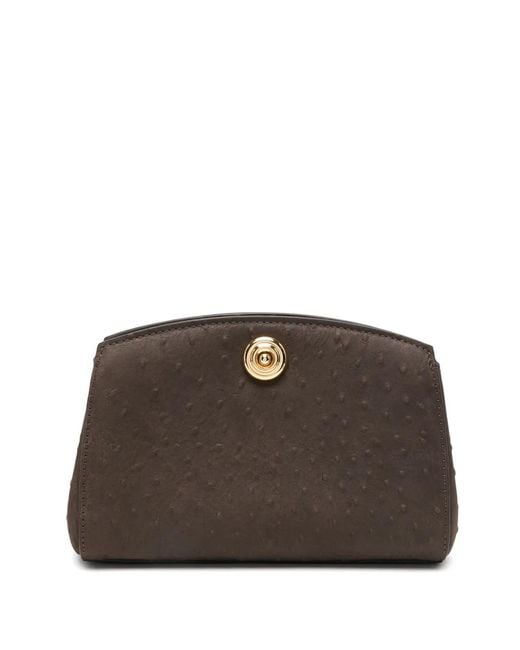 Liffner Brown Pushlock Clutch