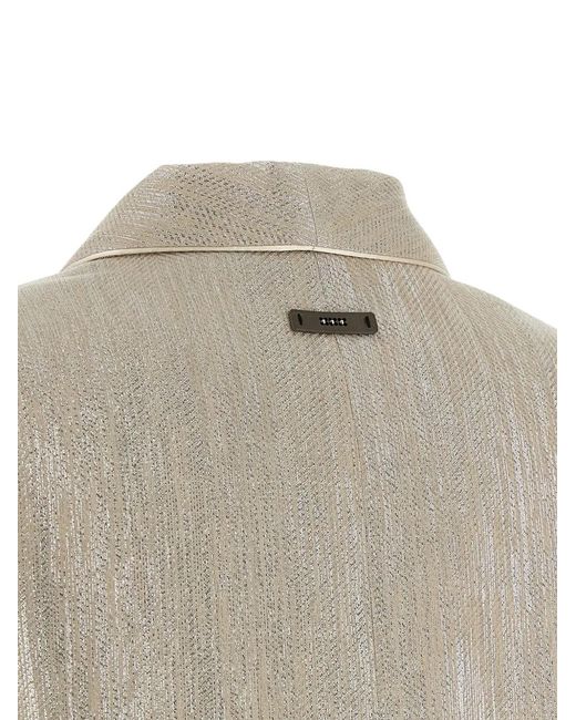 Peserico Natural Single-Breasted Blazer