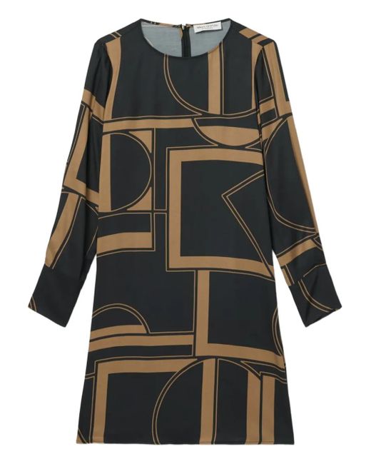 Marc O' Polo Gray Minikleid Mit Geometrischem Print