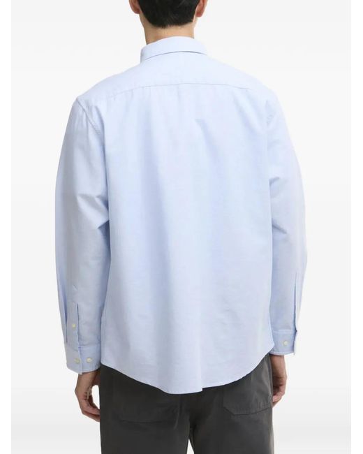 Barbour White Arnham Pocket Cotton Shirt for men