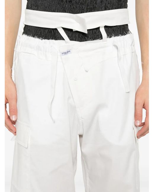OTTOLINGER White Baggy Cargo Trousers