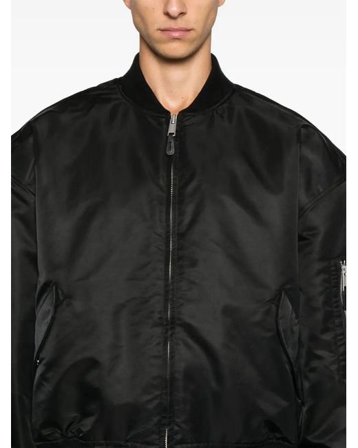 Entire studios Black Broad Bomber Jacket