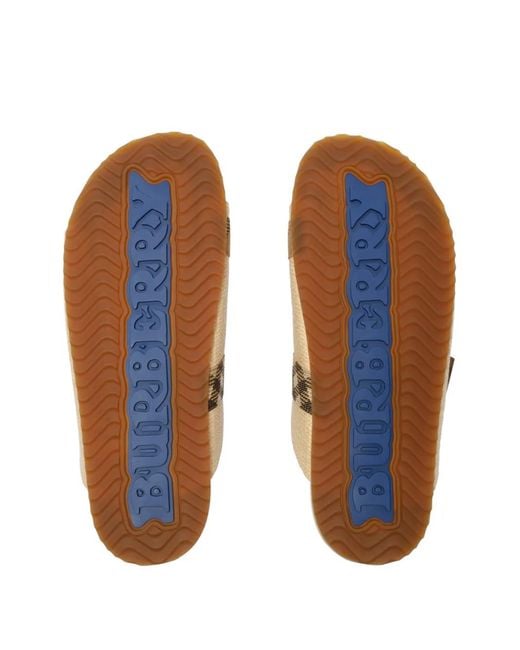 Burberry Natural Raffia-Effect Urchin Sandals